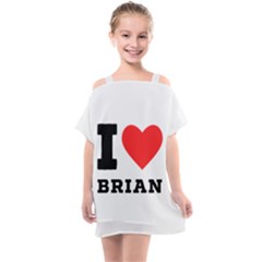 I Love Brian Kids  One Piece Chiffon Dress by ilovewhateva