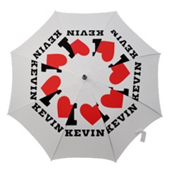 I Love Kevin Hook Handle Umbrellas (large) by ilovewhateva