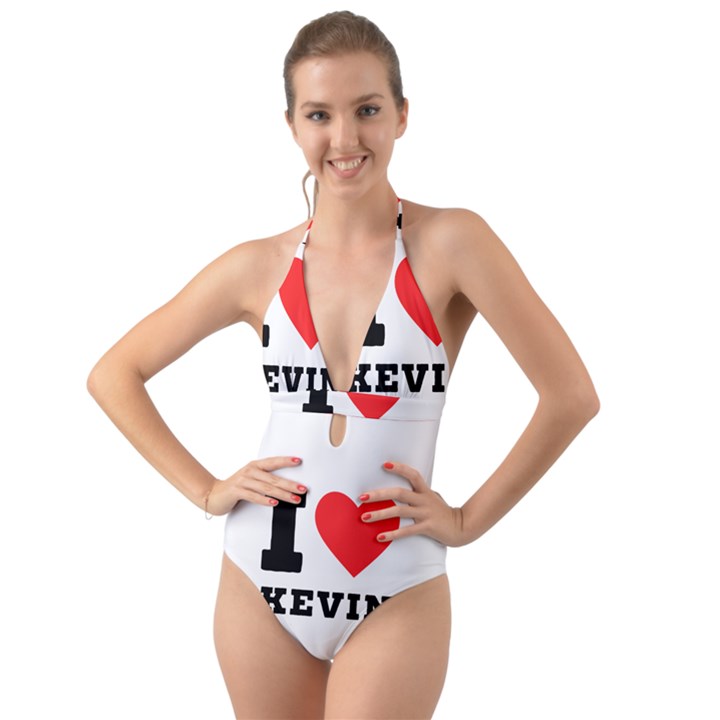 I love kevin Halter Cut-Out One Piece Swimsuit