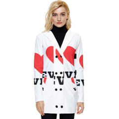 I Love Kevin Button Up Hooded Coat  by ilovewhateva