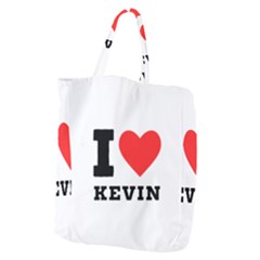 I Love Kevin Giant Grocery Tote by ilovewhateva