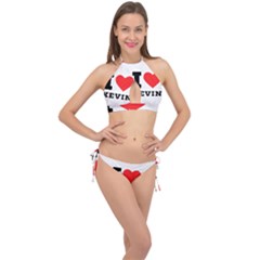 I Love Kevin Cross Front Halter Bikini Set by ilovewhateva