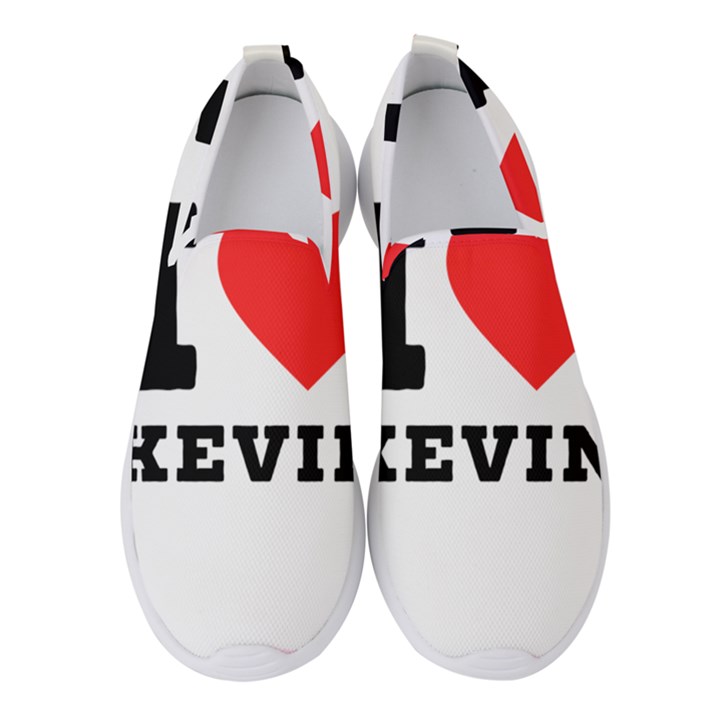 I love kevin Women s Slip On Sneakers