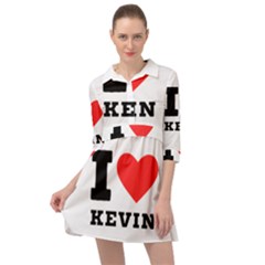 I Love Kevin Mini Skater Shirt Dress by ilovewhateva