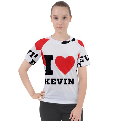 I Love Kevin Women s Sport Raglan Tee by ilovewhateva