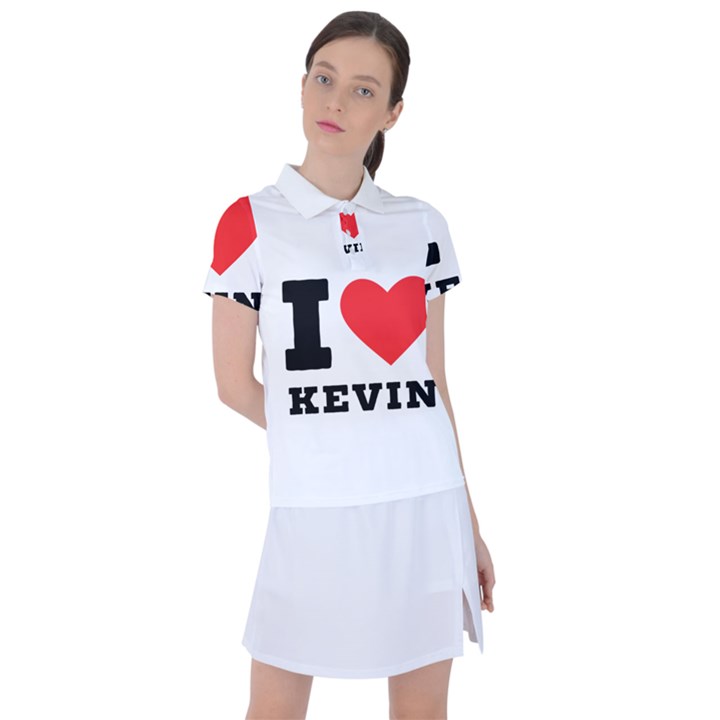 I love kevin Women s Polo Tee