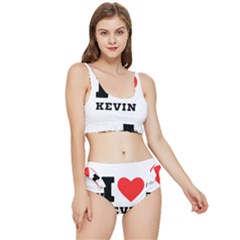 I Love Kevin Frilly Bikini Set by ilovewhateva