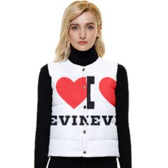 I Love Kevin Women s Short Button Up Puffer Vest by ilovewhateva