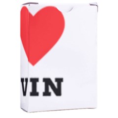 I Love Kevin Playing Cards Single Design (rectangle) With Custom Box by ilovewhateva