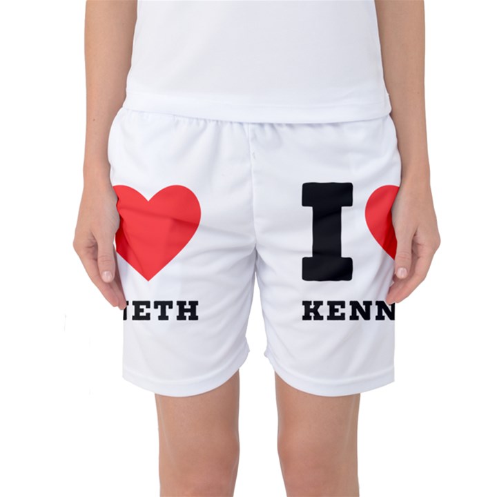 I love kenneth Women s Basketball Shorts