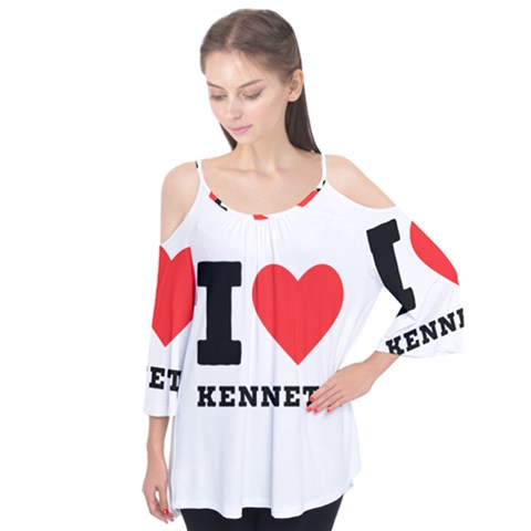 I Love Kenneth Flutter Tees by ilovewhateva