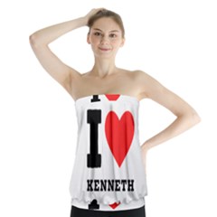 I Love Kenneth Strapless Top by ilovewhateva