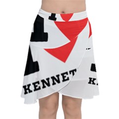 I Love Kenneth Chiffon Wrap Front Skirt by ilovewhateva