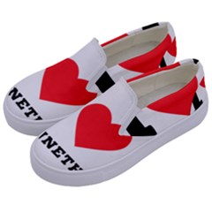 I Love Kenneth Kids  Canvas Slip Ons