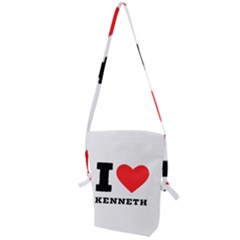 I Love Kenneth Folding Shoulder Bag by ilovewhateva