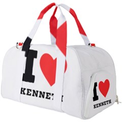 I Love Kenneth Burner Gym Duffel Bag by ilovewhateva