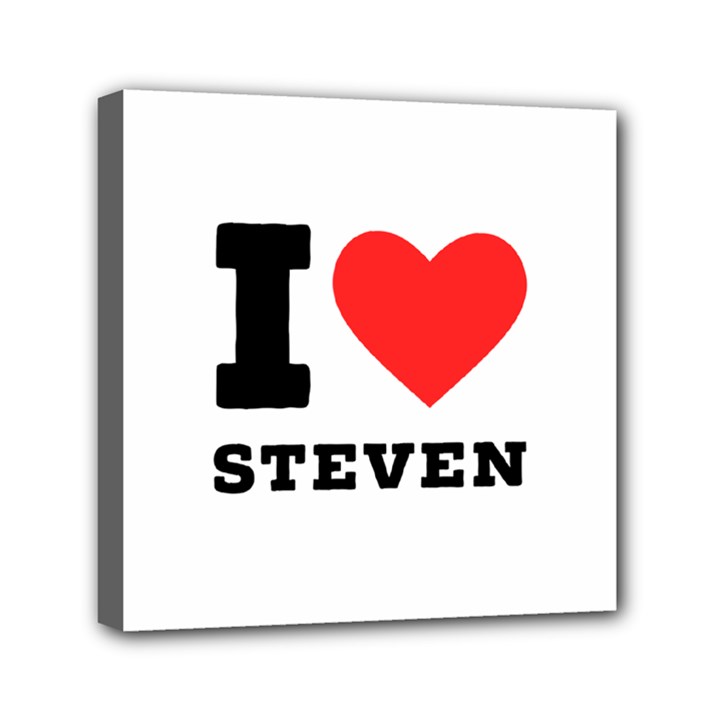 I love steven Mini Canvas 6  x 6  (Stretched)