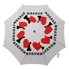 I Love Steven Hook Handle Umbrellas (small) by ilovewhateva