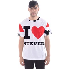 I love steven Men s Sport Mesh Tee