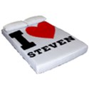 I love steven Fitted Sheet (Queen Size) View2