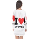 I love steven Long Sleeve Chiffon Shift Dress  View2