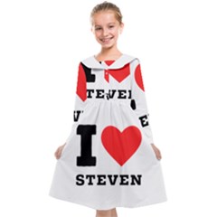 I Love Steven Kids  Midi Sailor Dress by ilovewhateva