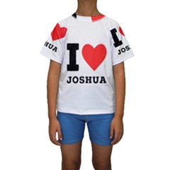 I Love Joshua Kids  Short Sleeve Swimwear by ilovewhateva