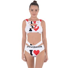 I Love Joshua Bandaged Up Bikini Set  by ilovewhateva