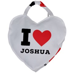 I Love Joshua Giant Heart Shaped Tote by ilovewhateva