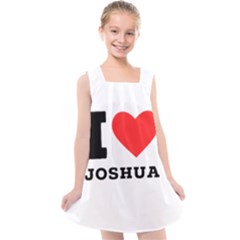 I Love Joshua Kids  Cross Back Dress by ilovewhateva