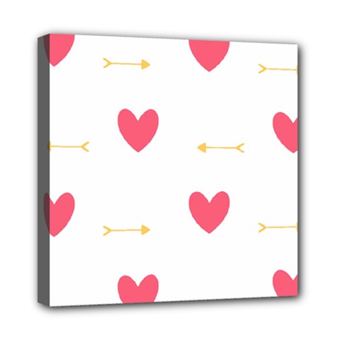 Hearts-36 Mini Canvas 8  X 8  (stretched) by nateshop