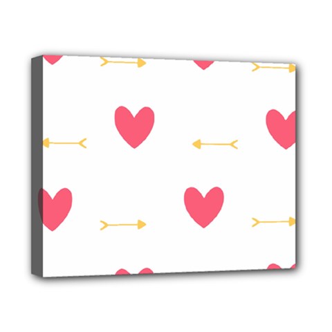 Hearts-36 Canvas 10  X 8  (stretched) by nateshop