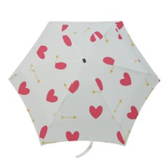 Hearts-36 Mini Folding Umbrellas by nateshop