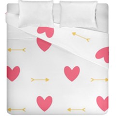 Hearts-36 Duvet Cover Double Side (king Size)