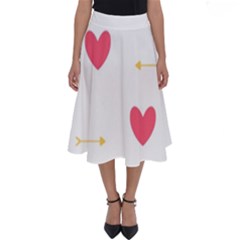 Hearts-36 Perfect Length Midi Skirt by nateshop