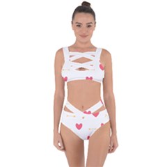 Hearts-36 Bandaged Up Bikini Set 