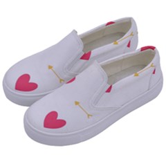 Hearts-36 Kids  Canvas Slip Ons