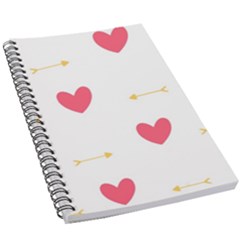 Hearts-36 5 5  X 8 5  Notebook by nateshop