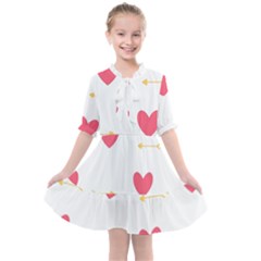 Hearts-36 Kids  All Frills Chiffon Dress by nateshop