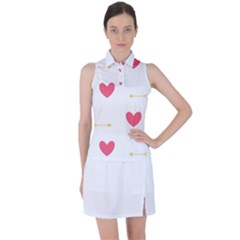 Hearts-36 Women s Sleeveless Polo Tee