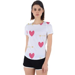 Hearts-36 Back Cut Out Sport Tee by nateshop