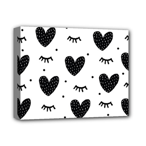 Hearts-57 Deluxe Canvas 14  X 11  (stretched) by nateshop