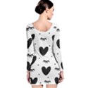 Hearts-57 Long Sleeve Velvet Bodycon Dress View2