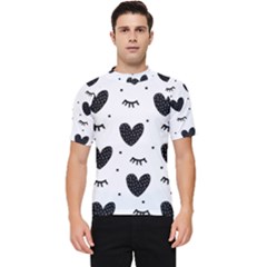 Hearts-57 Men s Short Sleeve Rash Guard by nateshop