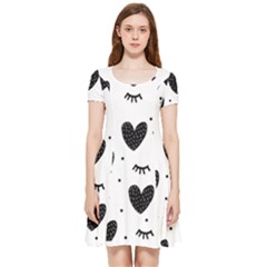 Hearts-57 Inside Out Cap Sleeve Dress by nateshop