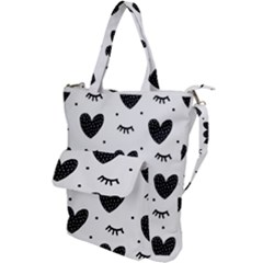 Hearts-57 Shoulder Tote Bag by nateshop