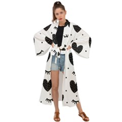 Hearts-57 Maxi Kimono by nateshop