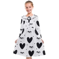 Hearts-57 Kids  Midi Sailor Dress by nateshop