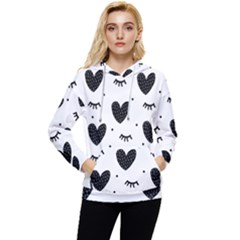 Hearts-57 Women s Lightweight Drawstring Hoodie by nateshop