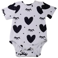 Hearts-57 Baby Short Sleeve Bodysuit by nateshop